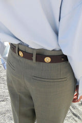 CINTURA STUDS TESTA DI MORO