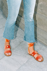 VELVET STUDS ORANGE