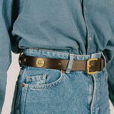 CINTURA STUDS TESTA DI MORO