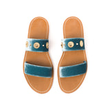 42 - VELVET STUDS AZZURRO