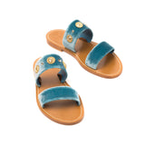 42 - VELVET STUDS AZZURRO