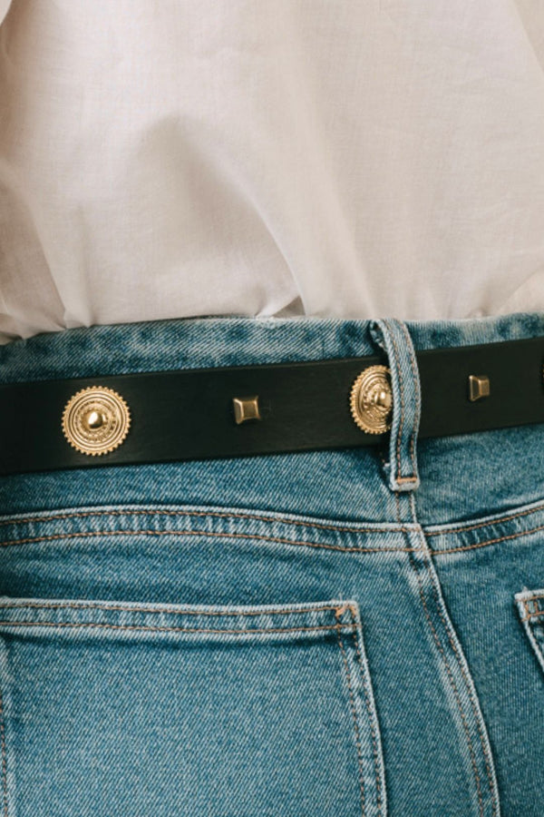 CINTURA STUDS NERA