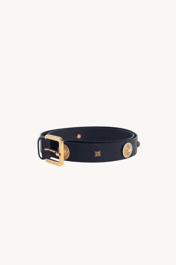 CINTURA STUDS BLU