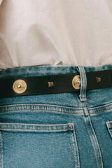 CINTURA STUDS NERA