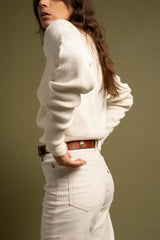 CINTURA STUDS TABACCO