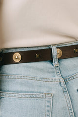 CINTURA STUDS TESTA DI MORO