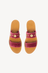 VELVET STUDS CHERRY