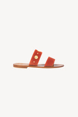 VELVET STUDS ORANGE